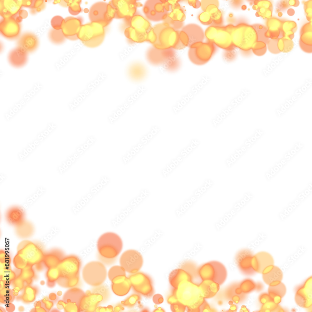 Bright thread of transparent golden bokeh. Bright thread of transparent golden bokeh.