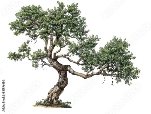 Tree on White Background