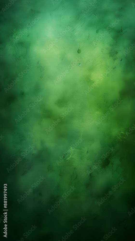 Fototapeta premium Digital retro dark green textured graphics poster mobile background