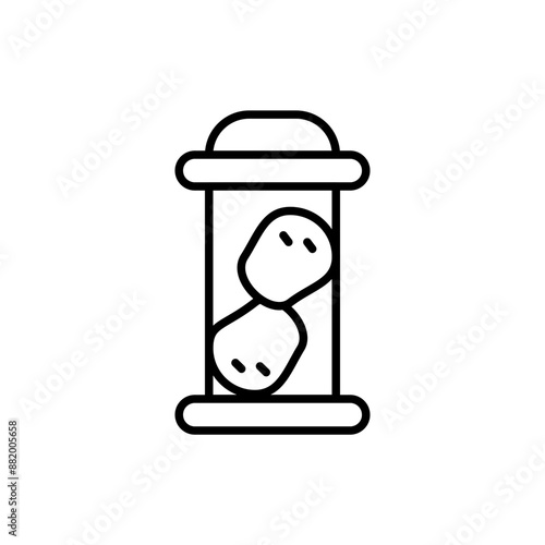 Bird feeders outline icons, minimalist vector illustration ,simple transparent graphic element .Isolated on white background