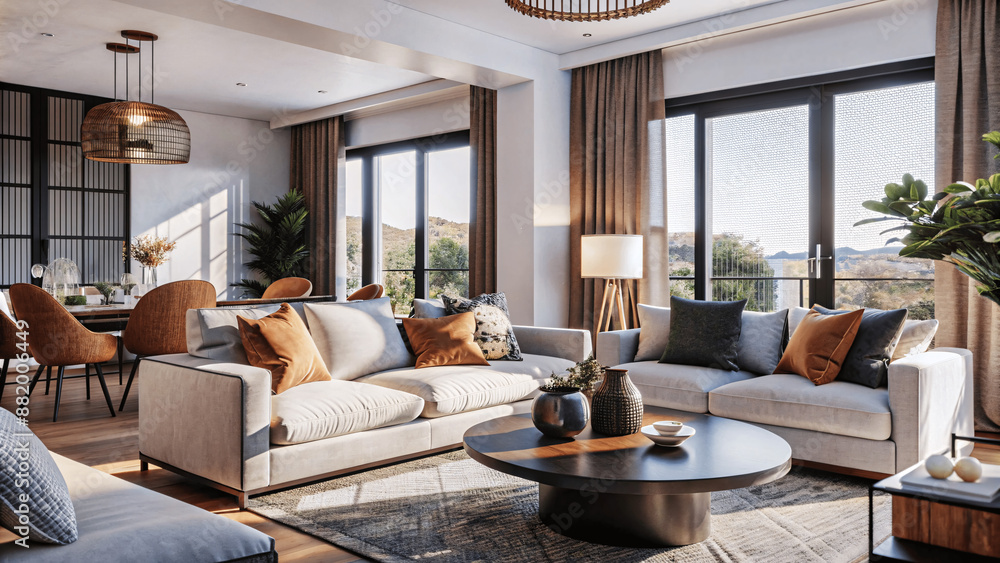 modern home, living room interior comfortable design modern home, living room interior comfortable design