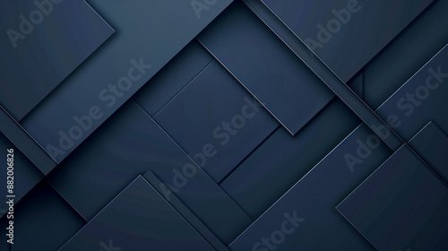 Modern abstract template design featuring a blue geometric background perfect for corporate business presentations. Sleek visuals and clean lines create a professional.