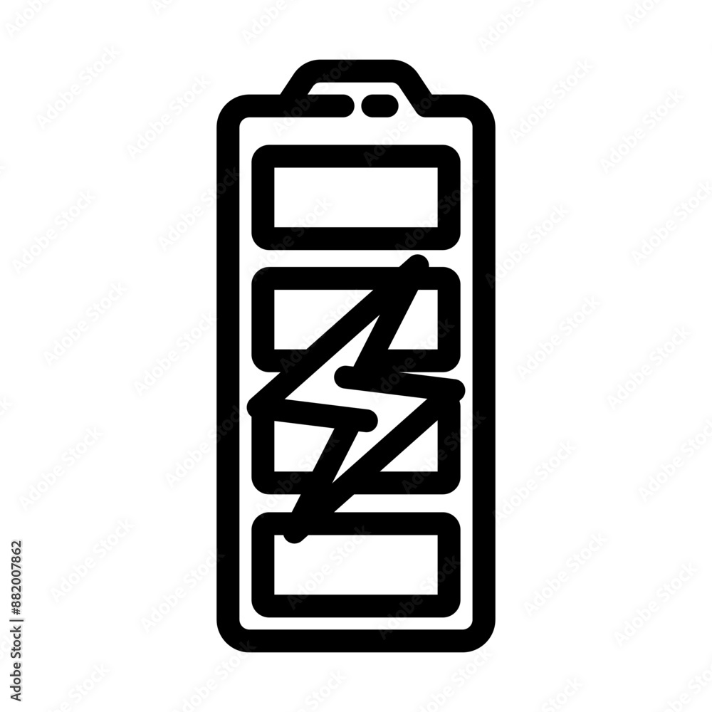 pre charged label product caution line icon vector. pre charged label product caution sign. isolated contour symbol black illustration pre charged label product caution line icon vector. pre charged label product caution sign. isolated contour symbol black illustration