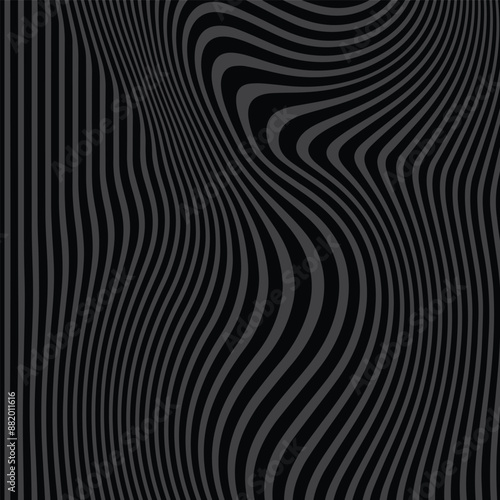 Modern Wavy pattern background. Retro abstract cover. Vector colorful wallpaper