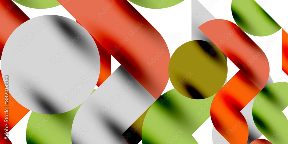Shadow effect shiny circles and round triangles geometric modern art. Vector Illustration For Wallpaper, Banner, Background, Card, Book Illustration, landing page Shadow effect shiny circles and round triangles geometric modern art. Vector Illustration For Wallpaper, Banner, Background, Card, Book Illustration, landing page