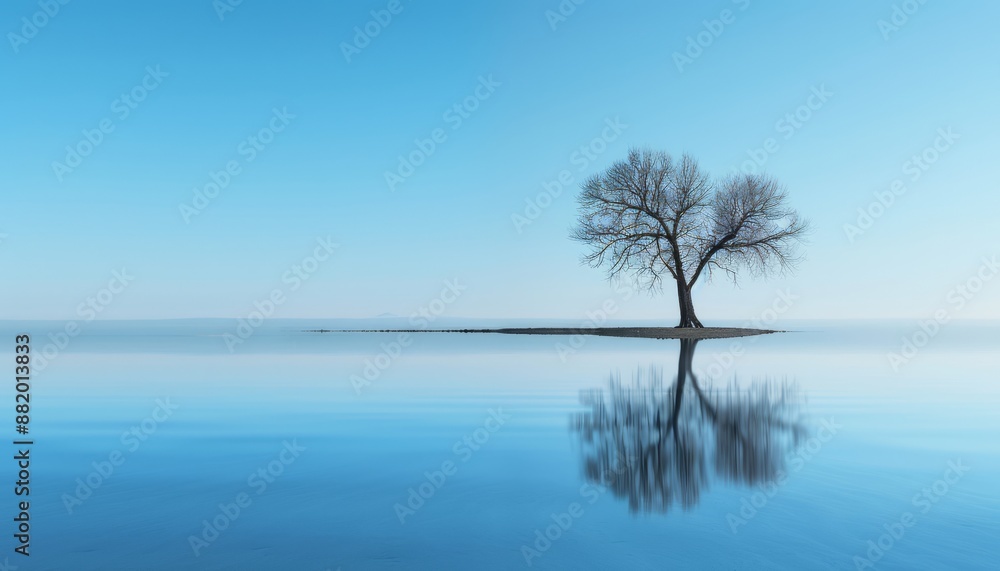 Solitary Tree Reflection Solitary Tree Reflection