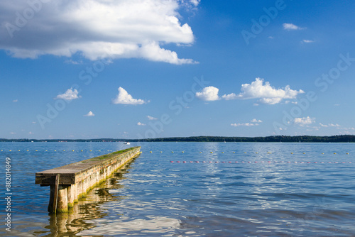 Fototapeta Naklejka Na Ścianę i Meble -  Falochron w Giżycku jezioro Niegocin