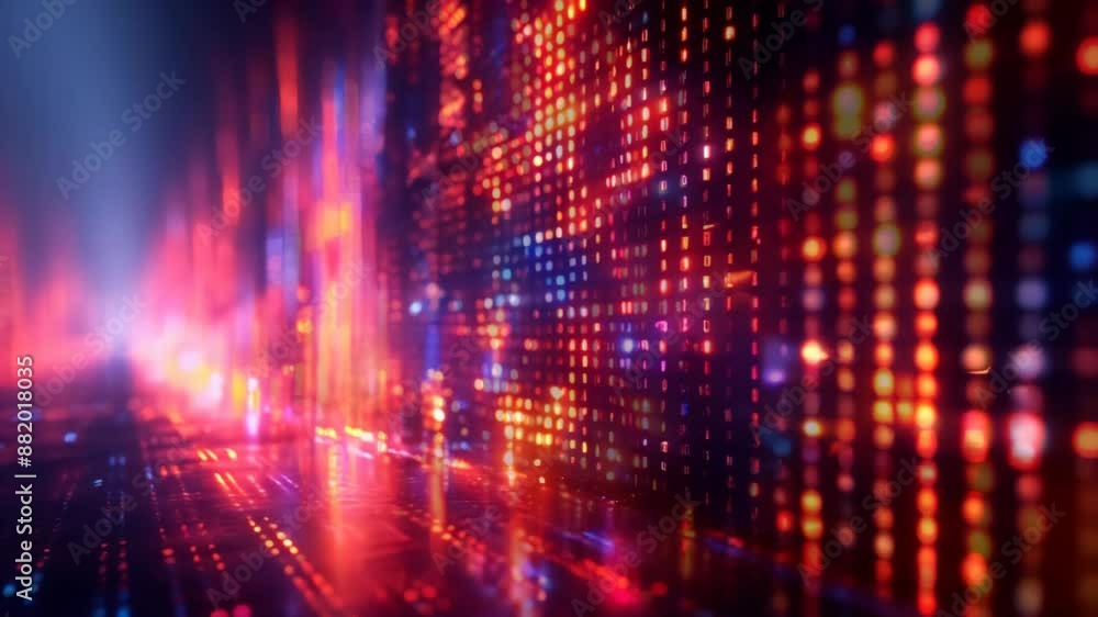 Digital cyberspace with glowing lights and digital data analysis technology abstract background, virtual reality concept Digital cyberspace with glowing lights and digital data analysis technology abstract background, virtual reality concept