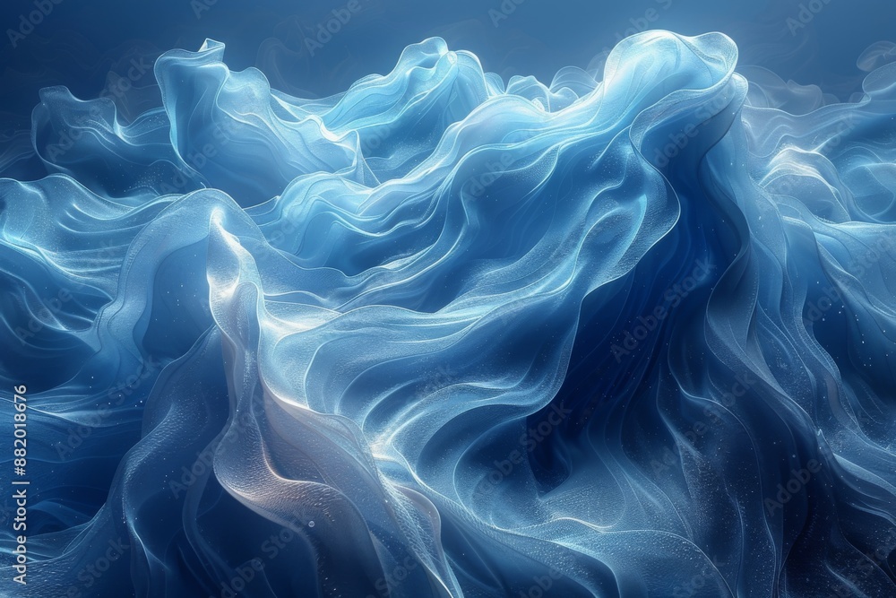 Fototapeta premium Abstract Blue Fabric Texture