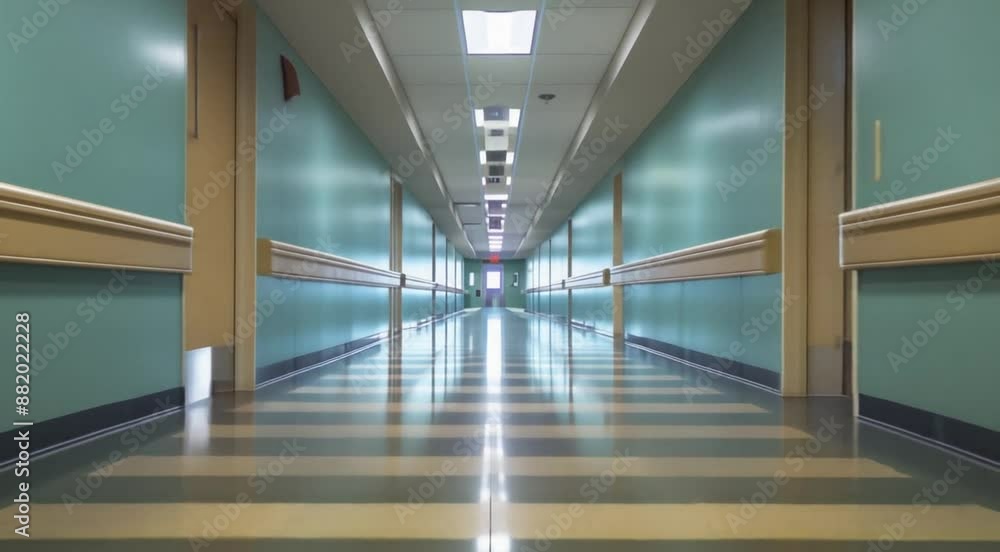 Office, hotel or apartment hallway scene, Take the video slowly, going around the object Office, hotel or apartment hallway scene, Take the video slowly, going around the object
