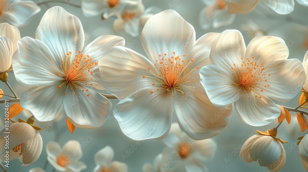 Fototapeta premium Delicate White Blossoms