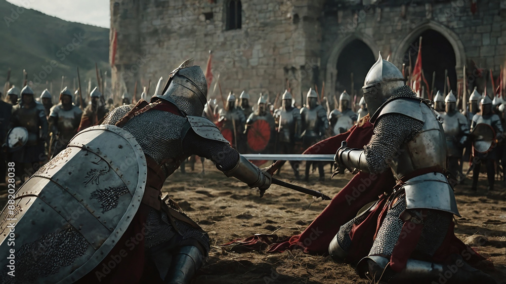 A Battle Between Knights and Dragons A Battle Between Knights and Dragons