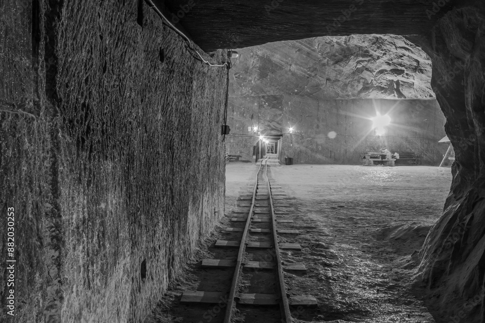 Obraz premium Salina Cacica, Suceava County , Bucovina , Suceava region, Romania, Europe, 727095 - Salt mine 