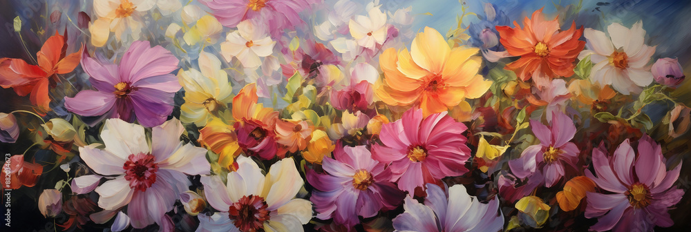 colorful wild flowers background colorful wild flowers background