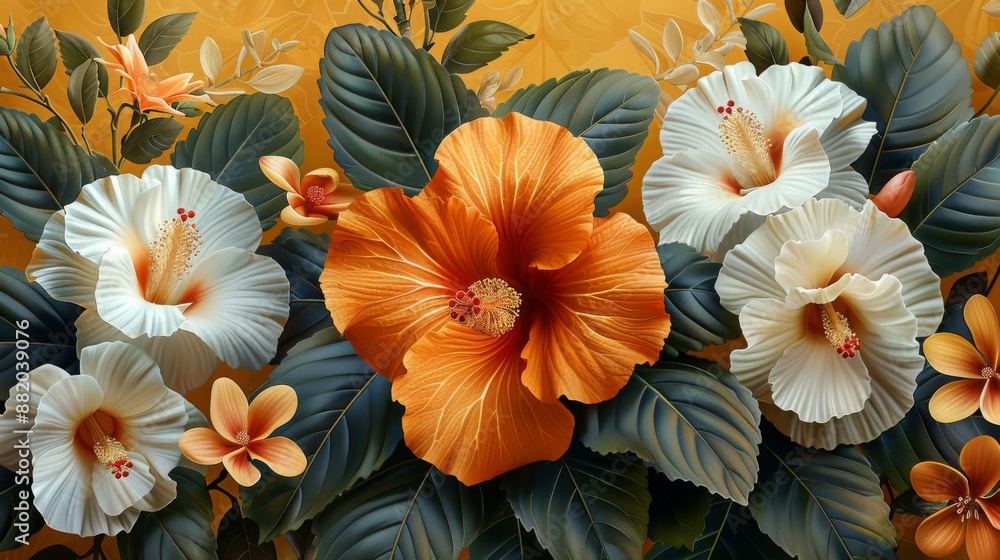Tropical Hibiscus Flowers Tropical Hibiscus Flowers