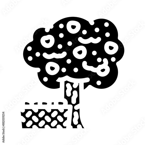 apple picking autumn glyph icon vector. apple picking autumn sign. isolated symbol illustration