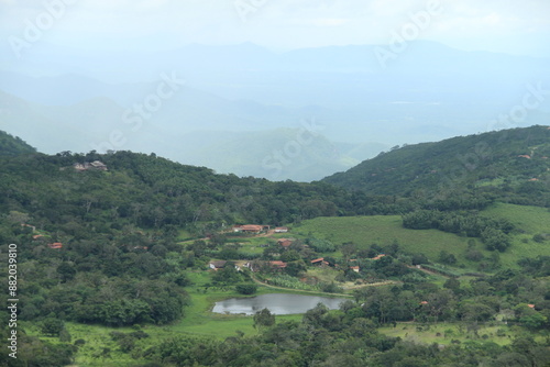 paisagens da serra cearense a partir do pico alto em guaramiranga, ceará  photo