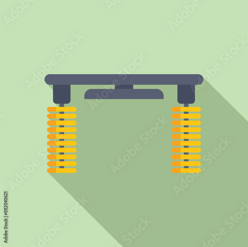 Automatic car wash system is cleaning a vehicle with rotating brushes in a carwash station