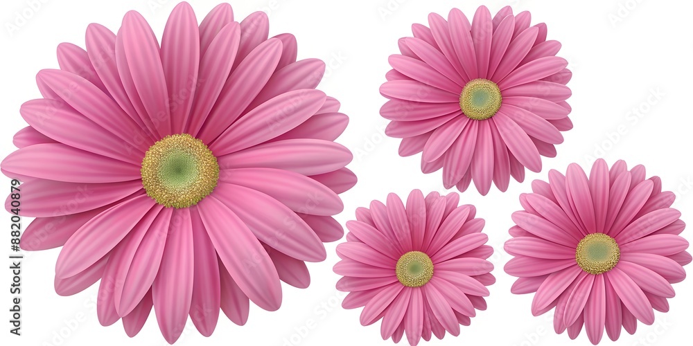 pink gerber flowers isolated pink gerber flowers isolated