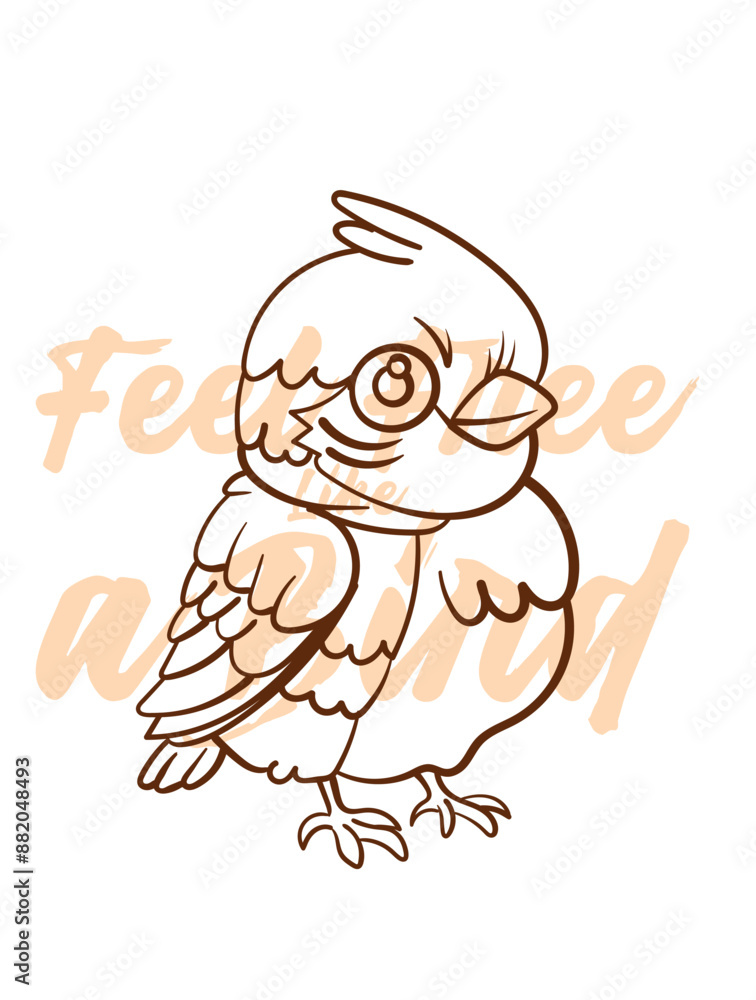 little bird vector with text feel free as a bird in transparent background little bird vector with text feel free as a bird in transparent background