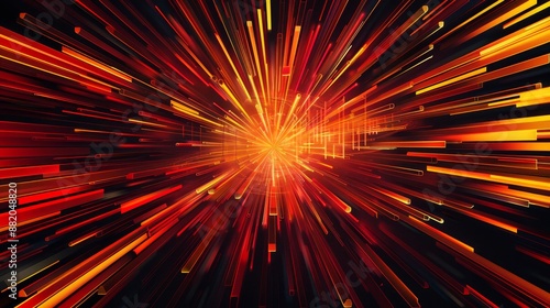 Abstract dynamic background illustration with energetic motion, flowing vibrant colors, contemporary futuristic look