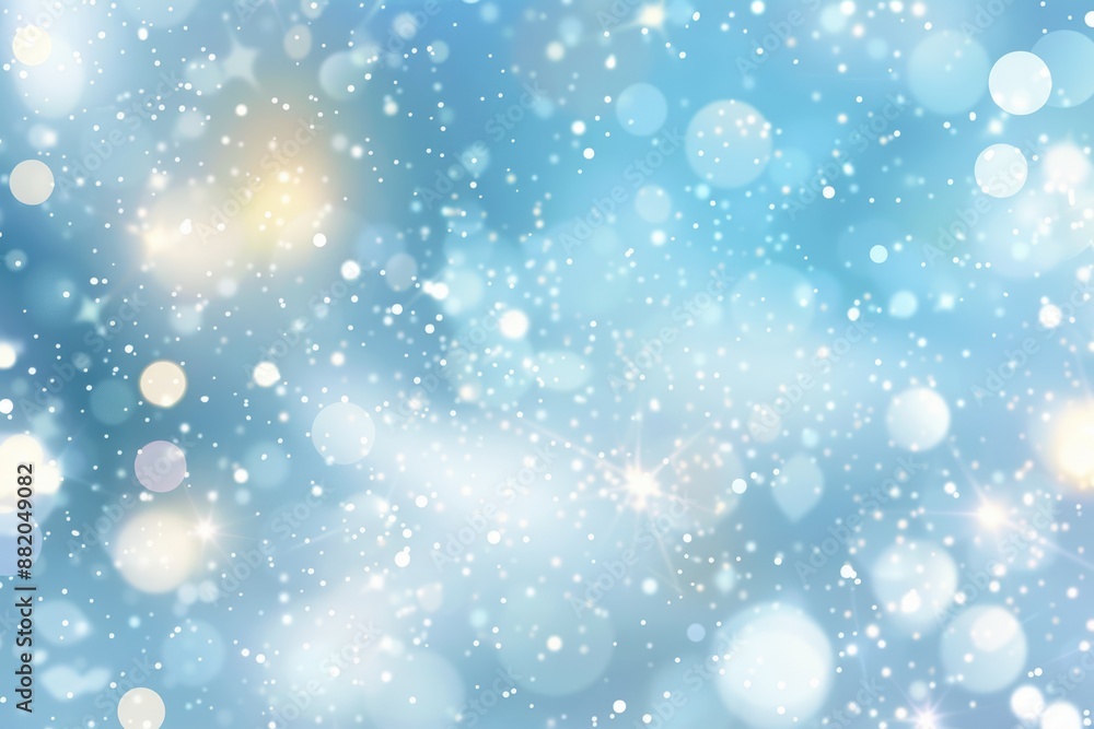Bokeh blur background / Circle light on blue background / Abstract light background Bokeh blur background / Circle light on blue background / Abstract light background