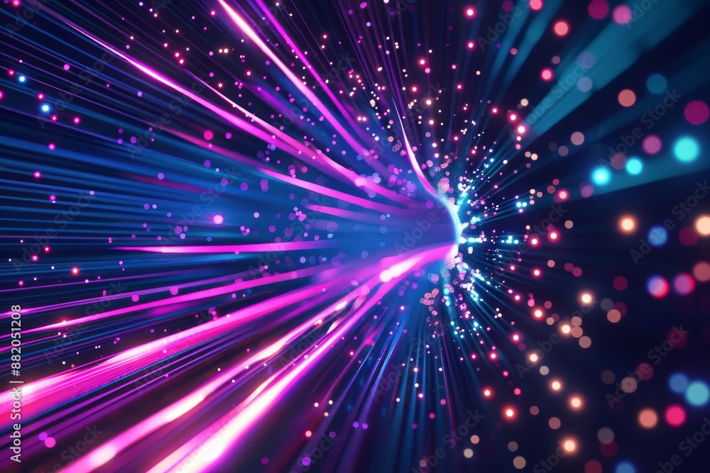 Abstract background with data connection speed lines and generative stock Abstract background with data connection speed lines and generative stock