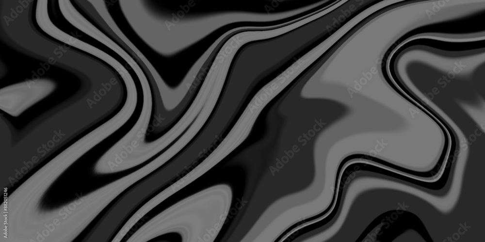 Obraz premium Liquify Swirl black and gray Color Art Abstract Pattern black and gray marble texture. Creative design templates for product smartphone web and mobile applications.