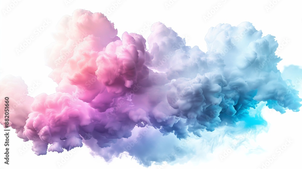A neon-illuminated 3D render of an abstract cloud. A neon-illuminated 3D render of an abstract cloud.