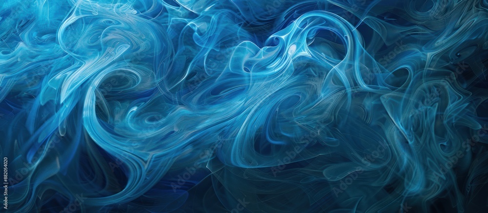 Abstract Swirling Blue Smoke Abstract Swirling Blue Smoke
