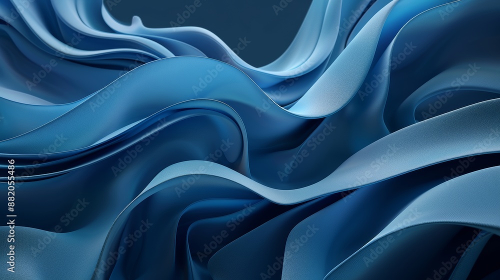 Abstract 3D background of contemporary blue surfaces with curves. Abstract 3D background of contemporary blue surfaces with curves.