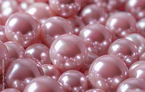 Close-Up of Pink Pearls in a Pile