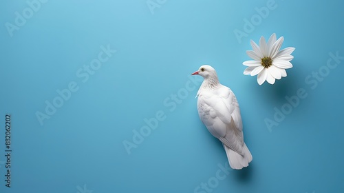 International Day of Peace, peace symbols, serene design, ample copy space photo