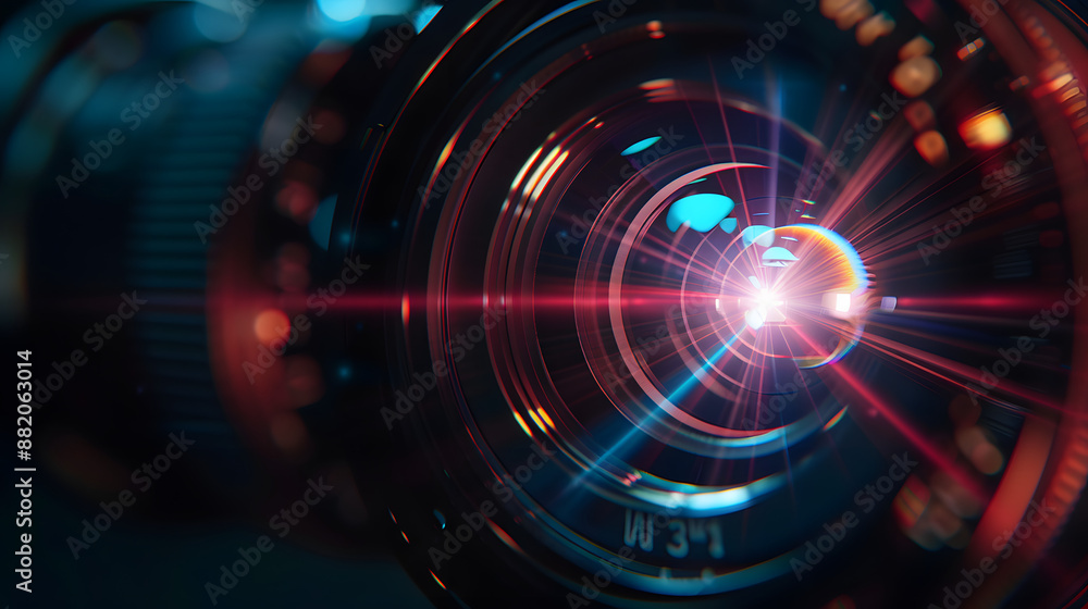 lense flare on black background lense flare on black background