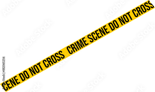 Crime Scene Tape Vector Graphic 