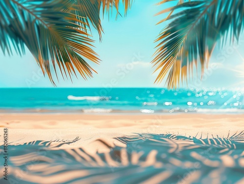 Tropical beach background w...
