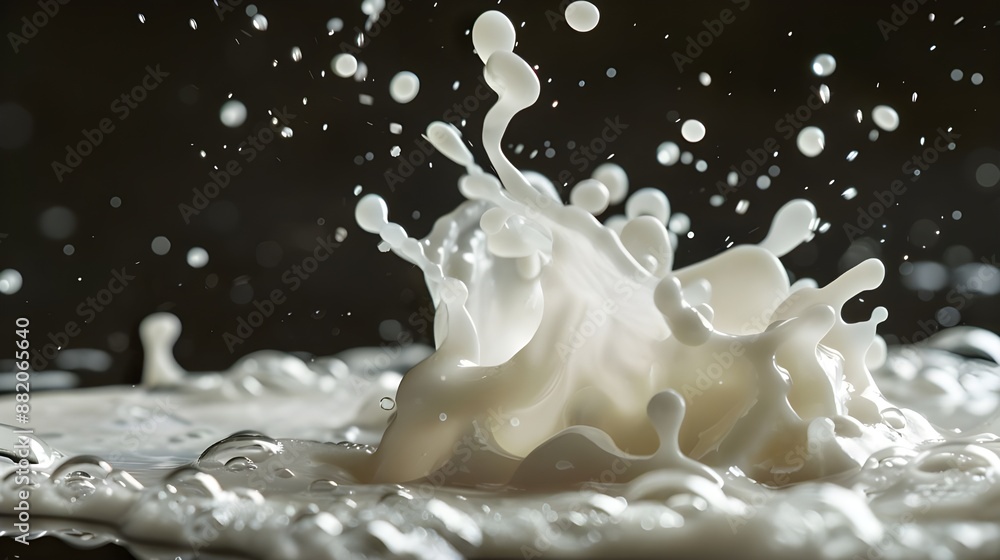 Splash of milk or cream, cut out Splash of milk or cream, cut out