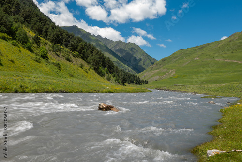river in the mountains
