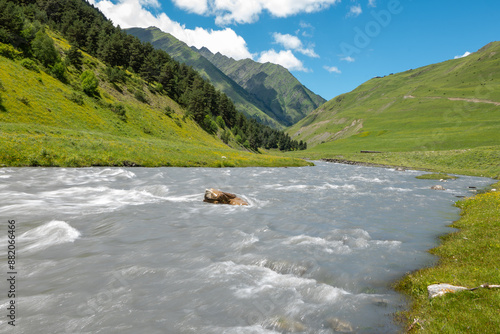 river in the mountains