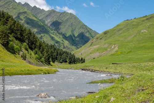 river in the mountains