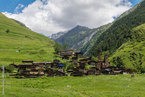 mountain village in the mountains