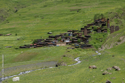 mountain village in the mountains