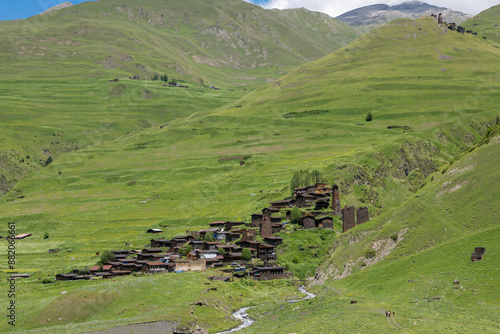mountain village in the mountains