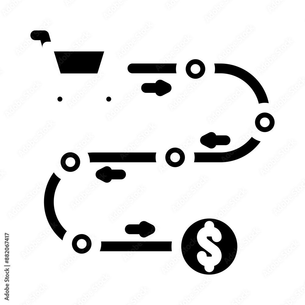 sales process business process glyph icon vector. sales process business process sign. isolated symbol illustration sales process business process glyph icon vector. sales process business process sign. isolated symbol illustration