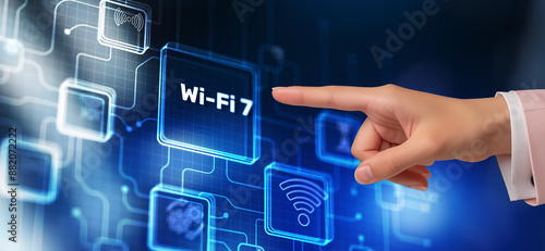 Wi-Fi 7 Next Generation Networking Communication. Reaching new levels of performance photo