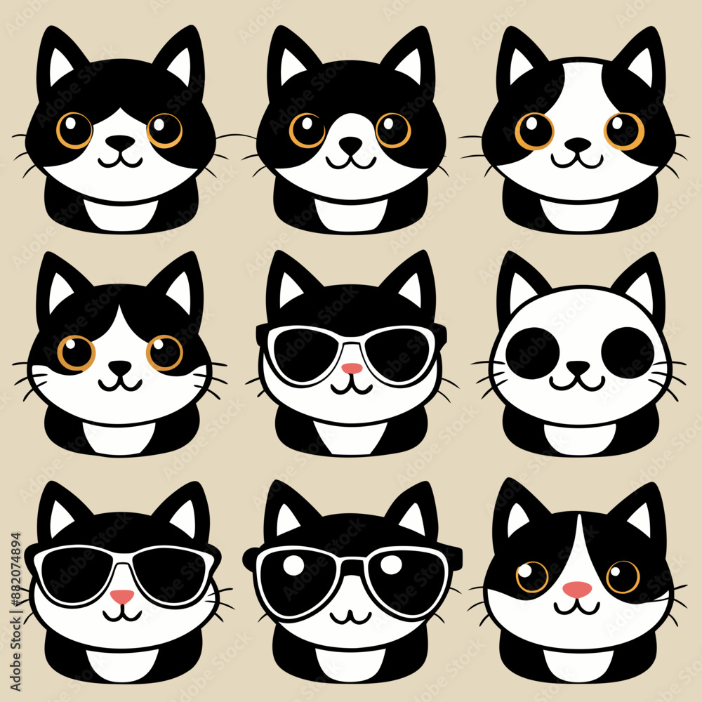 set of cats set of cats