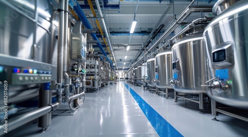 Modern Pharmaceutical Manufacturing Facility Interior