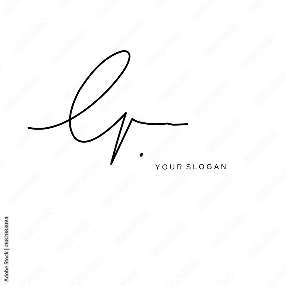 Er Initial signature logo vector design Er Initial signature logo vector design