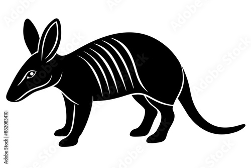  Aardvark silhouette vector art, Vector of Aardvark design, Aardvark silhouette design 