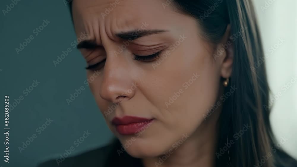 Woman Expressing Sorrow Woman Expressing Sorrow